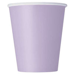 Lavender Solid 9oz Paper Cups 8ct