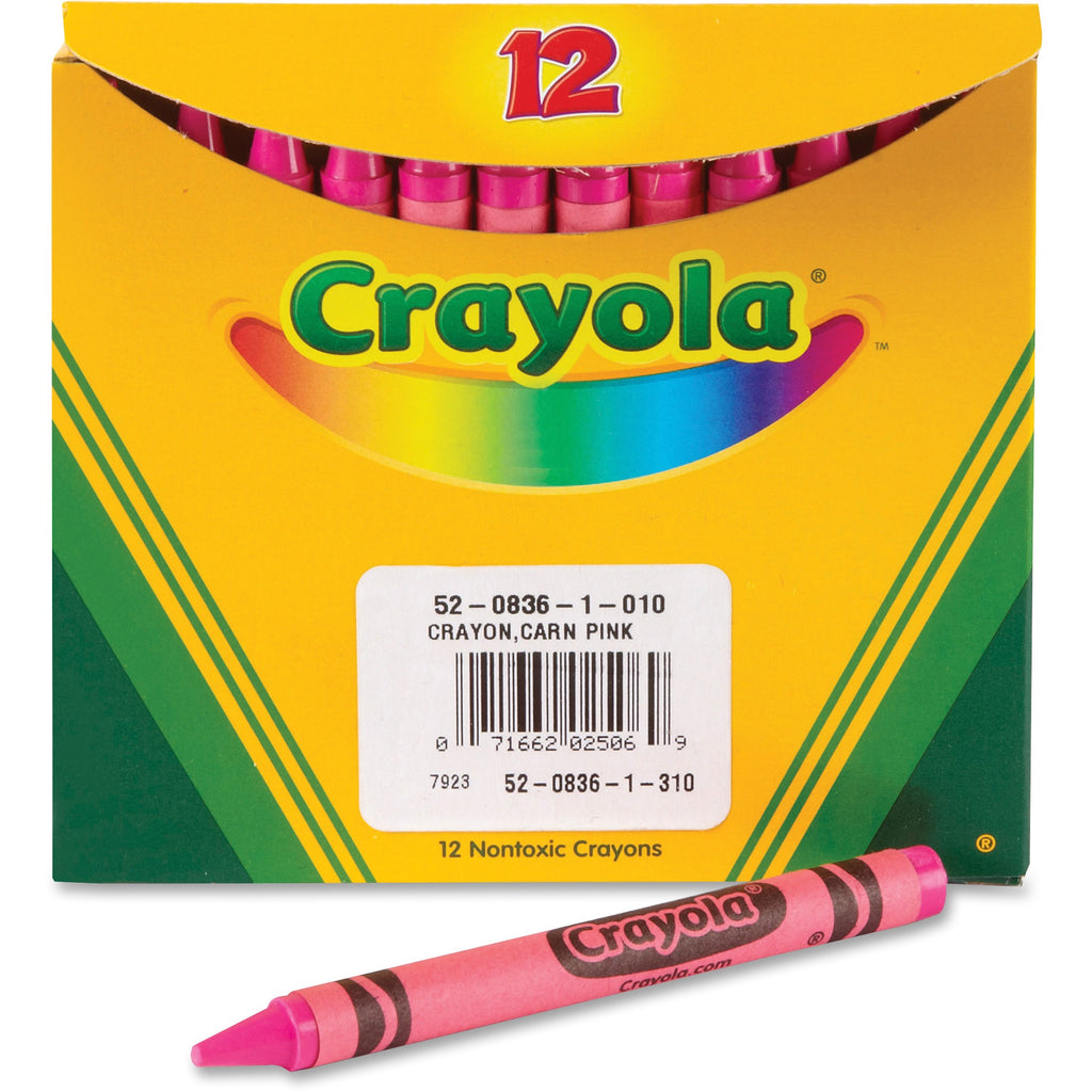 Crayola Bulk Crayons, Regular Size Carnation Pink (24) Sakura Toyland Wholesale