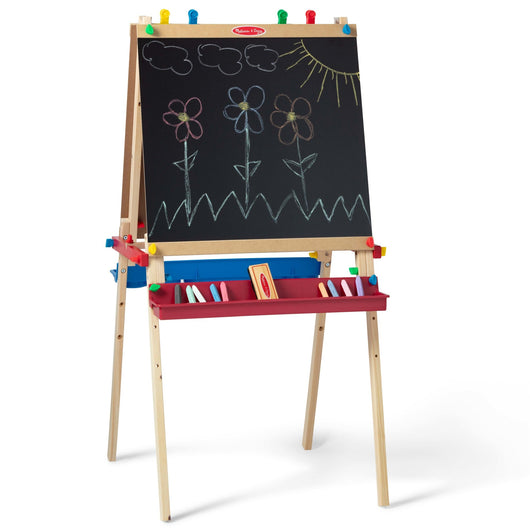 Melissa & Doug Deluxe Wooden Standing Art Easel (1)