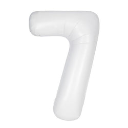 Matte White Number 7 Shaped Foil Balloon 34