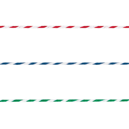 Red, Blue & Green Baker's Twine, 45 yds