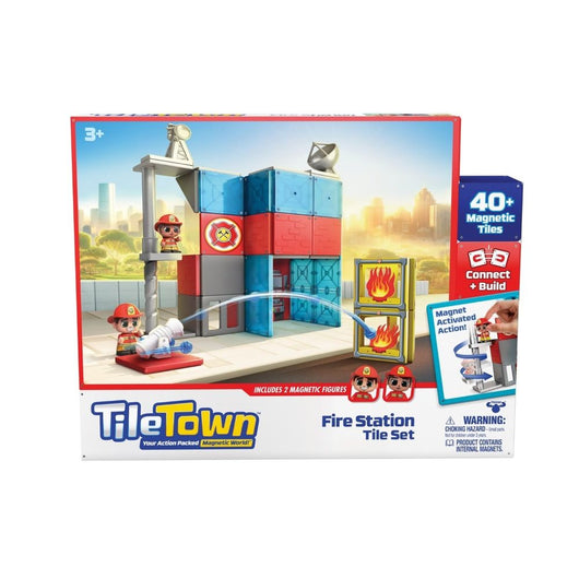 Tile Town Fire Station Tile Set (4)