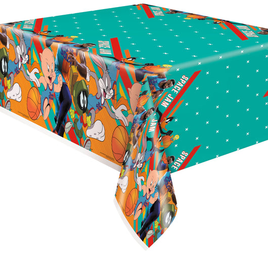 Space Jam Rectangular Plastic Table Cover, 54