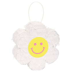 Groovy Birthday Happy Face Daisy Mini Pinata Favor Decoration