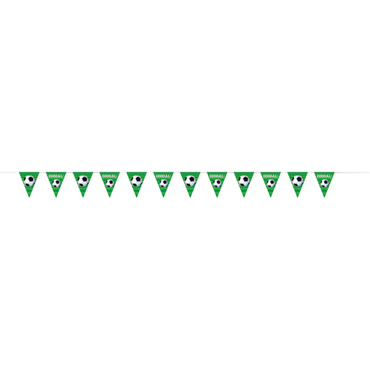 Soccer Party Plastic Flag Banner, 12 ft