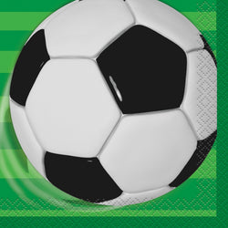 Soccer Party Beverage Napkins, 16ct