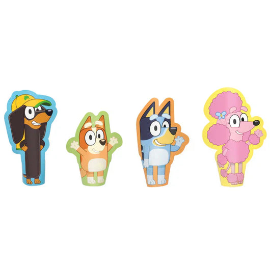 Bluey Diecut Paper Finger Puppets, 8ct