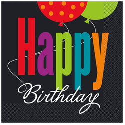 Birthday Cheer Luncheon Napkins, 16ct