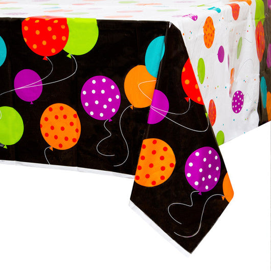 Birthday Cheer Rectangular Plastic Table Cover, 54
