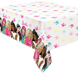 Barbie Rectangular Plastic Table Cover, 54