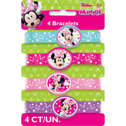 Disney Minnie Mouse Bowtique Stretchy Bracelets, 4ct