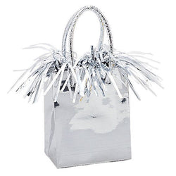 Mini Gift Bag Balloon Weight - Silver