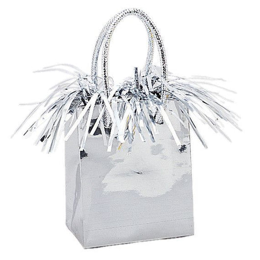 Mini Gift Bag Balloon Weight - Silver
