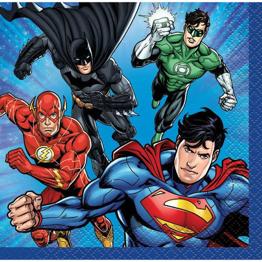 Justice League Beverage Napkins, 16ct