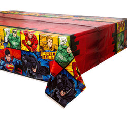 Justice League Printed Plastic Tablecover - Sakura Toyland, Inc