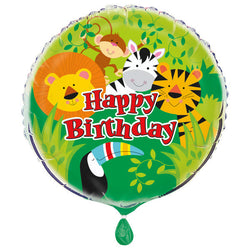Animal Jungle Round Foil Balloon 18