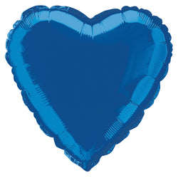 Royal Blue Solid Heart Foil Balloon 18
