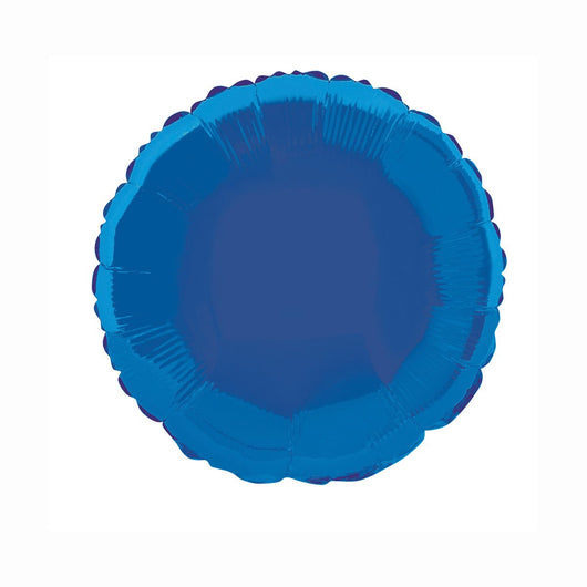 Royal Blue Solid Round Foil Balloon 18
