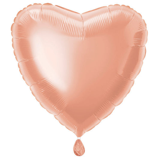Rose Gold Heart Foil Balloon 18