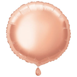 Rose Gold Solid Round Foil Balloon 18