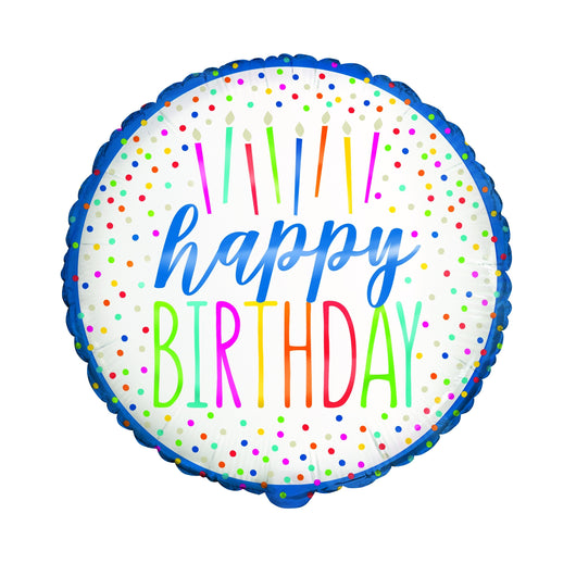 Silver Style Birthday Foil Balloon 18