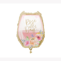 Giant Rosé All Day Wine Glass Foil Balloon 17