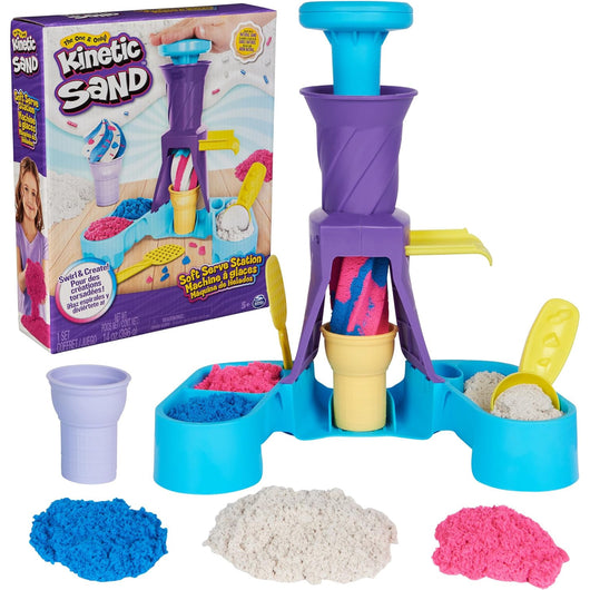 Kinetic Sand Soft Serve Station Playset (4)