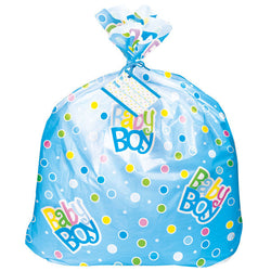 Blue Polka Dots Baby Shower Gift Bag, 44