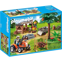 Playmobil Lumber Yard w/ Tractor (4)