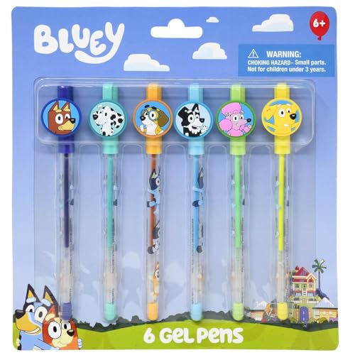BLUEY 6PK GEL PEN SET (24)
