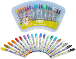 BLUEY 20PK GEL PENS BLISTER CARD (12)