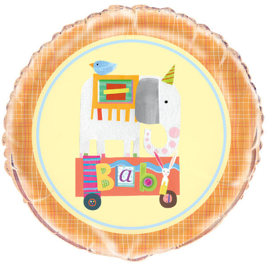 Circus Animal Round Foil Balloon 18