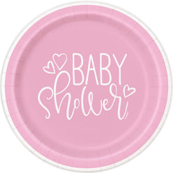 Pink Hearts Baby Shower Round 7