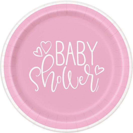 Pink Hearts Baby Shower Round 7