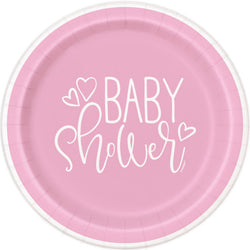 Pink Hearts Baby Shower Round 9