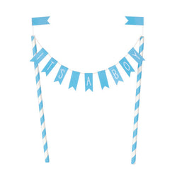 It's a Boy Baby Shower Bunting Cake Topper