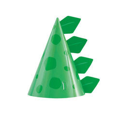 Blue & Green Dinosaur 8 Party Hats