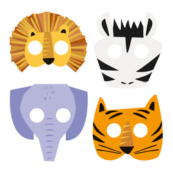 Animal Safari 8 Paper Masks