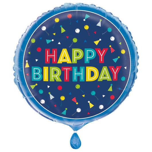 Peppy Birthday Round Foil Balloon 18