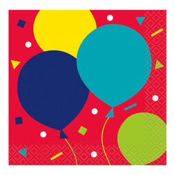 Balloon Party Birthday Beverage Napkins, 16ct