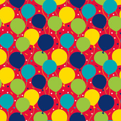 Balloon Party Birthday Gift Wrap, 30