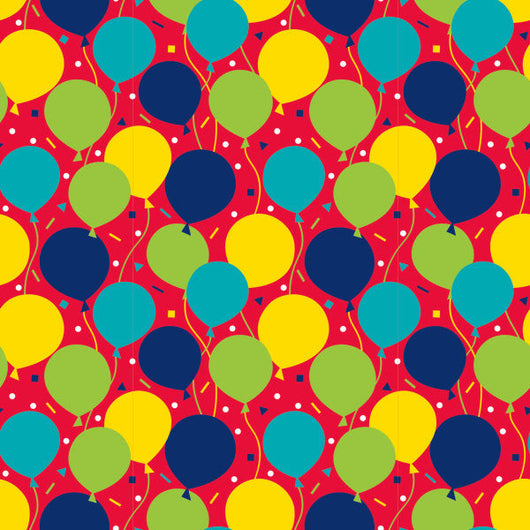 Balloon Party Birthday Gift Wrap, 30