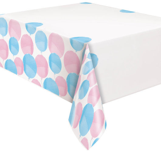 Gender Reveal Party Rectangular Plastic Table Cover, 54