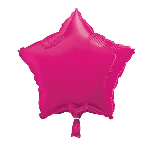 Hot Pink Solid Star Foil Balloon 18