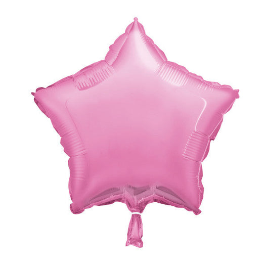 Pastel Pink Solid Star Foil Balloon 18