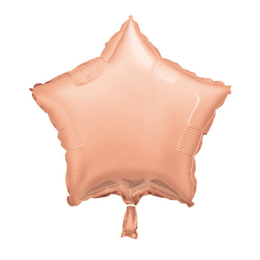 Rose Gold Solid Star Foil Balloon 18