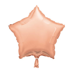 Rose Gold Solid Star Foil Balloon 18