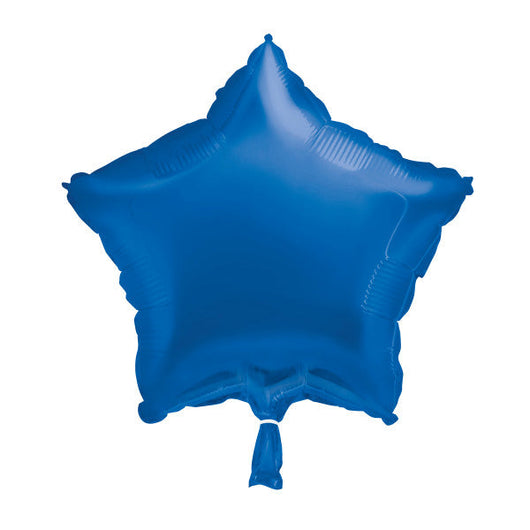 Royal Blue Solid Star Foil Balloon 18