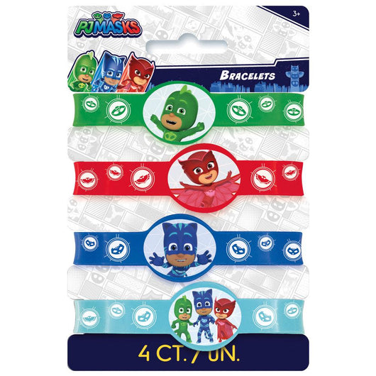 PJ Masks Stretchy Bracelets, 4ct