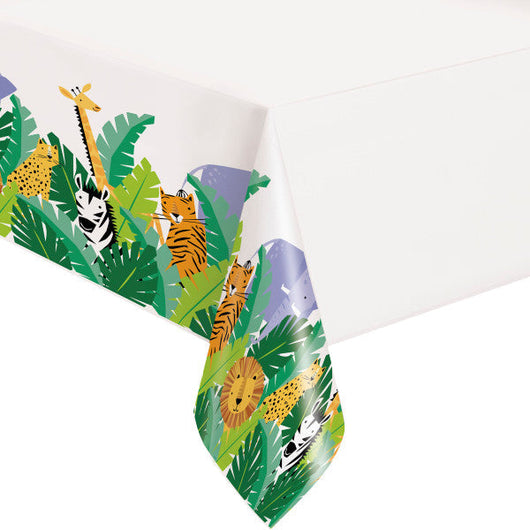 Animal Safari Plastic Table Cover, 54